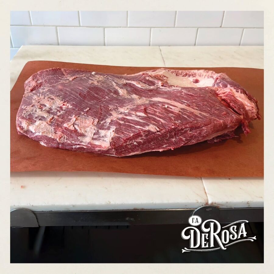 A USDA Prime dry-aged brisket on butcher paper